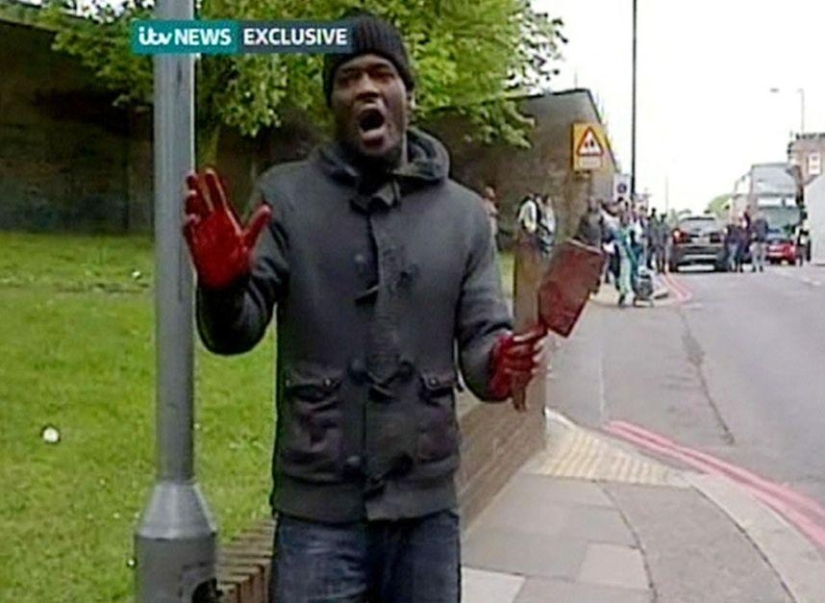 Bloody murder in London: killers with cleavers did not even try to escape