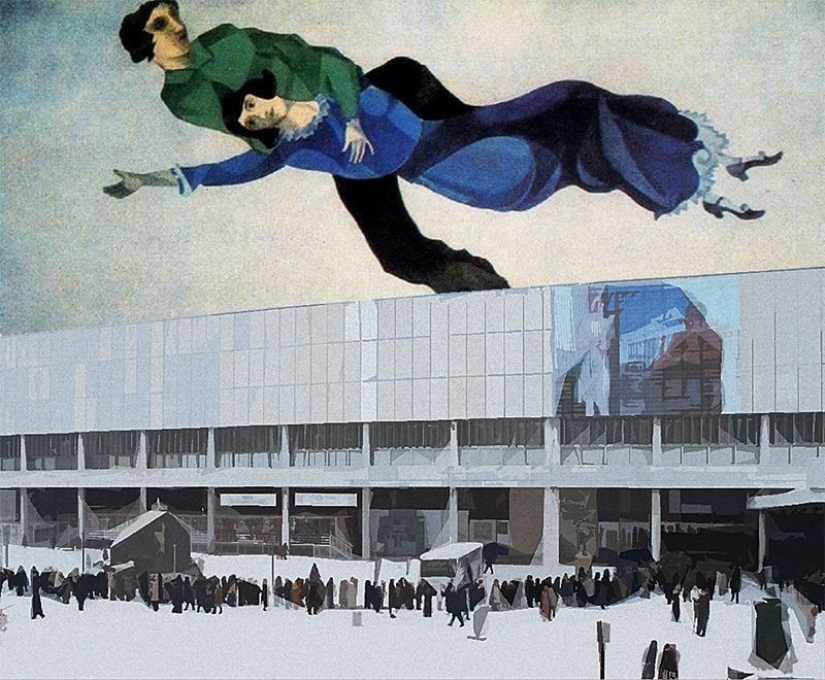Bosch, Malevich and Chagall draw a queue for Serov