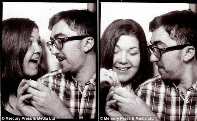 Bride in shock: Emotional footage of unexpected marriage proposal made in a photo booth