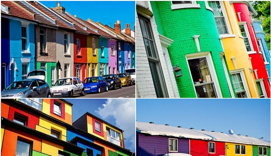 Bright houses from around the world