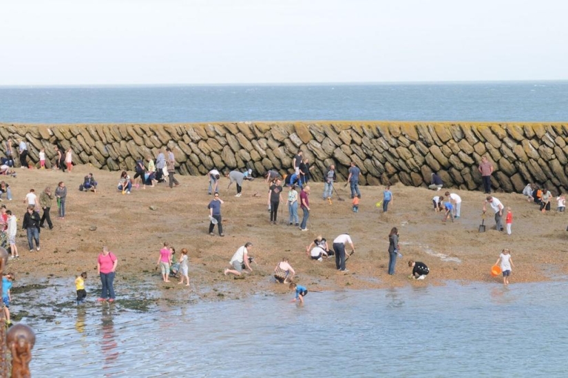 British Gold Rush on Folkestone Beach