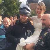 British schoolgirl celebrated graduation with 120 bikers