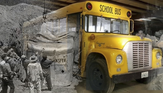 Buried alive: a gang of kidnappers buried a bus with children for ransom