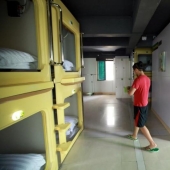 Capsule hotel in China - rooms without a view