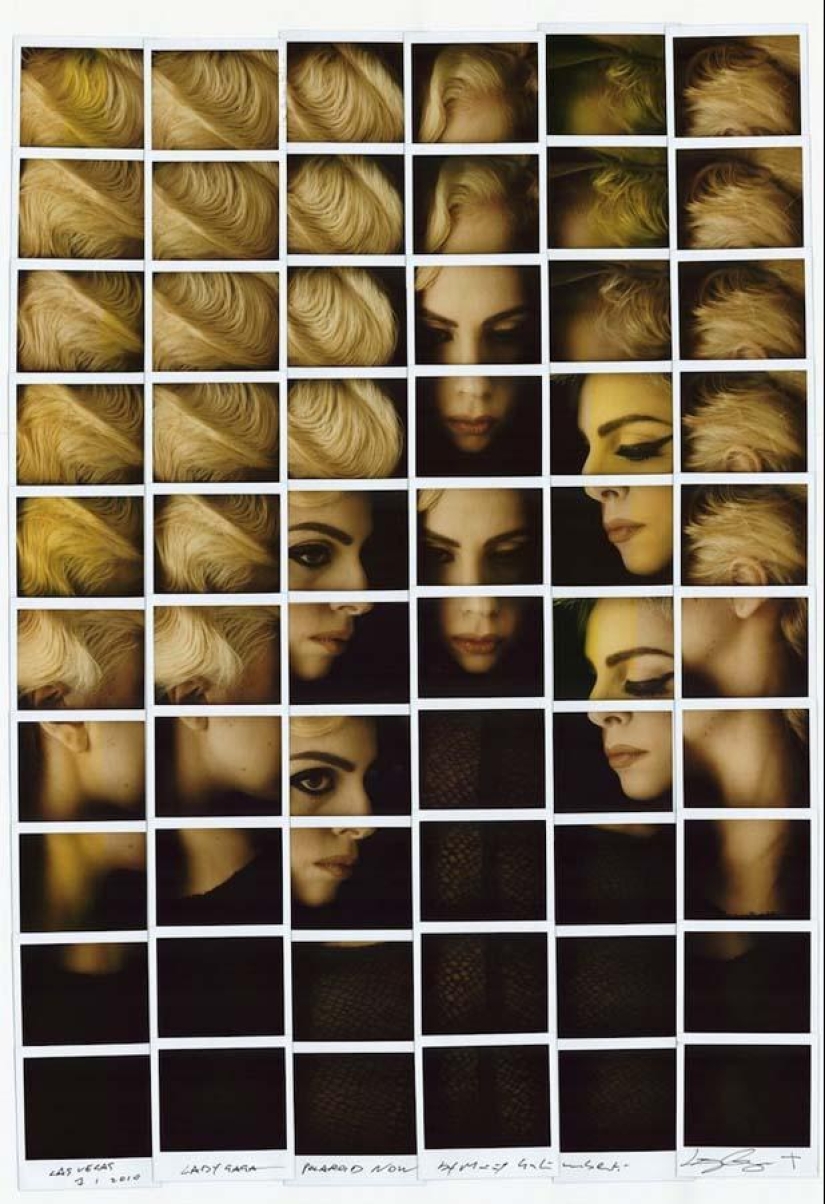 Caras de celebridades ensambladas a partir de un mosaico fascinante
