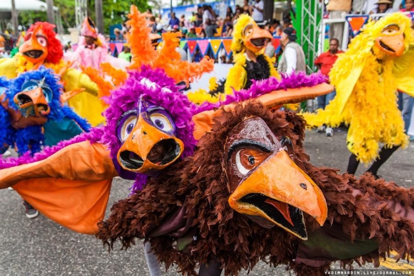Carnival in the Dominican Republic in Santo Domingo
