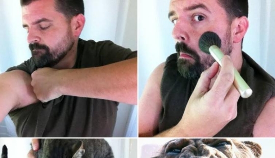 Casi parece una nueva tendencia de la red #MakeupTransformation