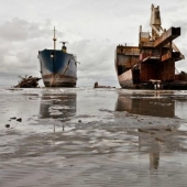 Cementerio de barcos en Chittagong