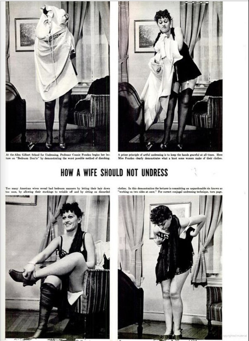 "Changes? Forget!": sex tips from the past for ideal wives
