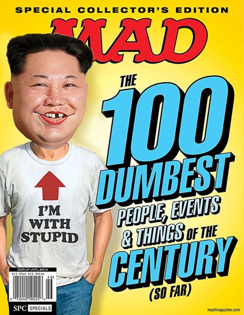 Cheerful Kim Jong-un became the hero of photoshop