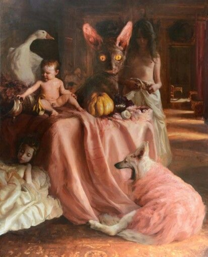 Childhood dreams and nightmares in the paintings of the artist Guillermo Lorca