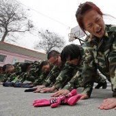 China fights internet addiction with drills
