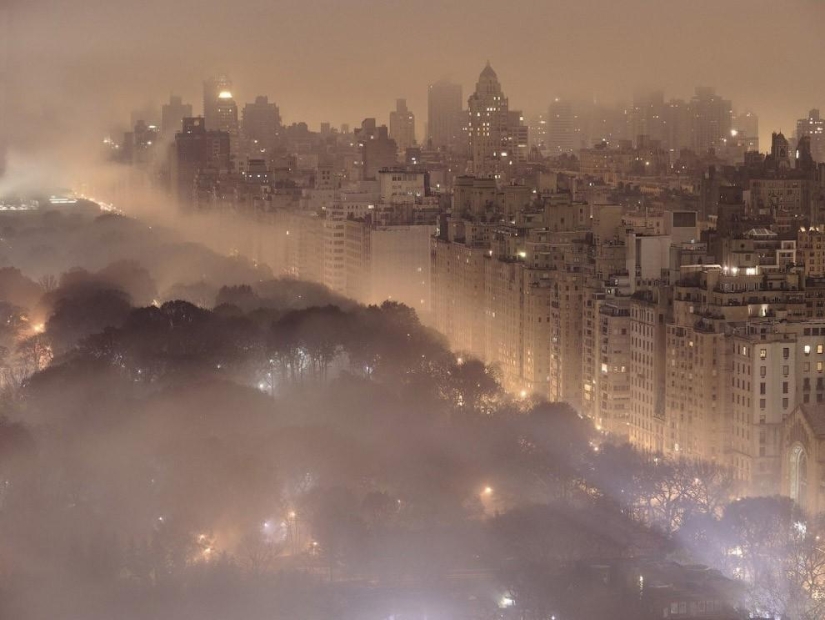 Ciudades envueltas en niebla