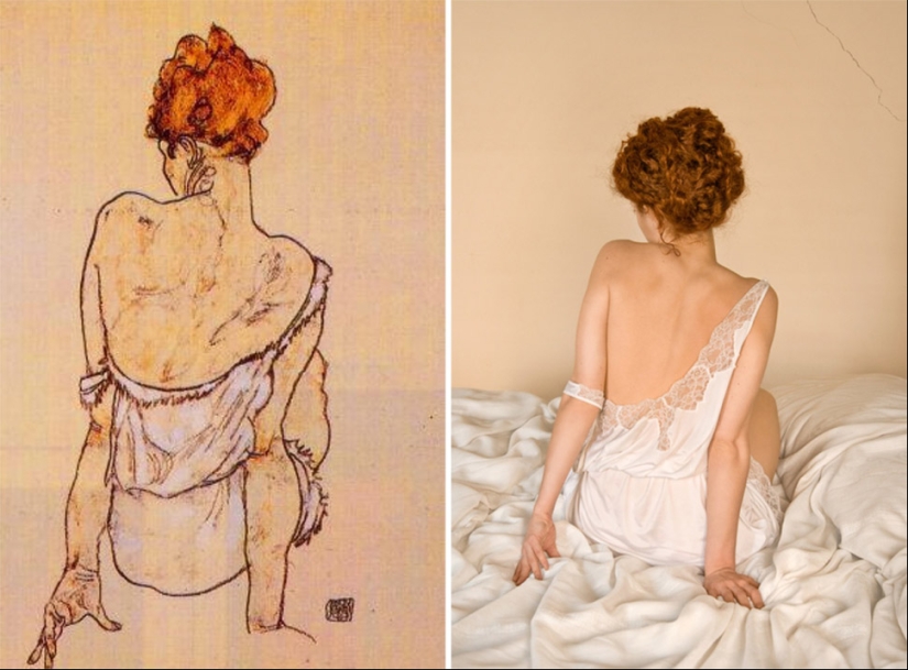 Classics of painting, recreated with the help of photography