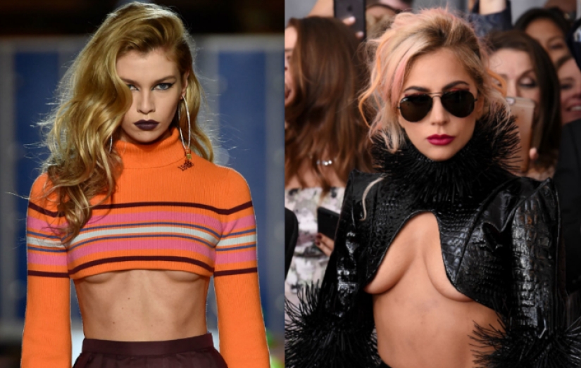 Cleavage on the contrary: the trend for seductive outfits that open the chest from below