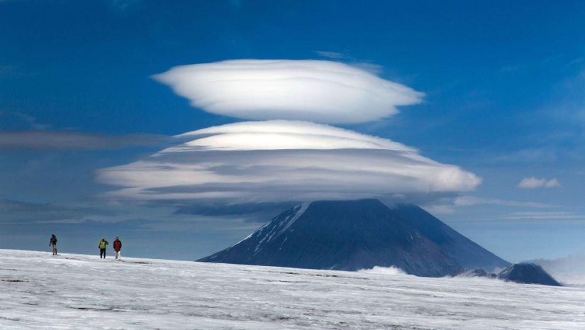 Clouds in Kamchatka that look like a UFO