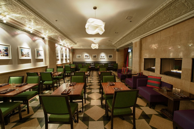 Cámara acorazada de un banco de los años 20 convertida en un elegante restaurante