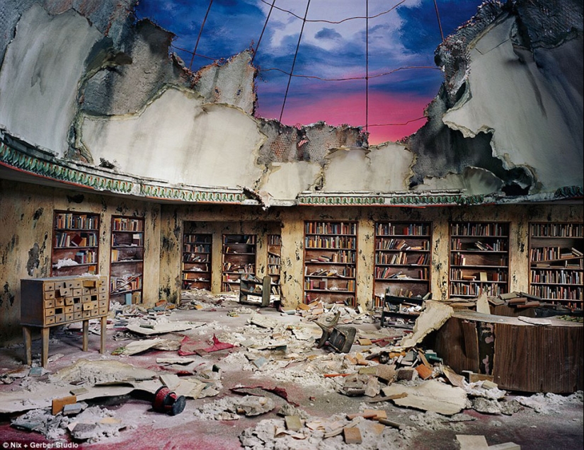 Cómo es el fin del mundo: el artista hace miniaturas terriblemente realistas de un posible postapocalíptico