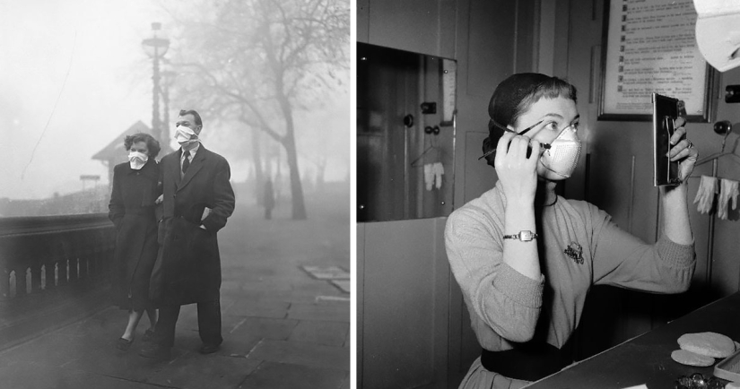Cómo los londinenses usaban máscaras para escapar del Gran Smog en la década de 1950