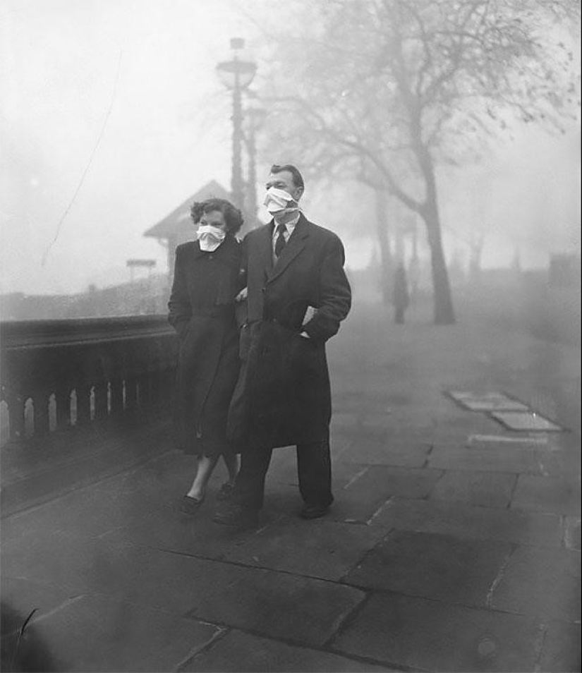 Cómo los londinenses usaban máscaras para escapar del Gran Smog en la década de 1950