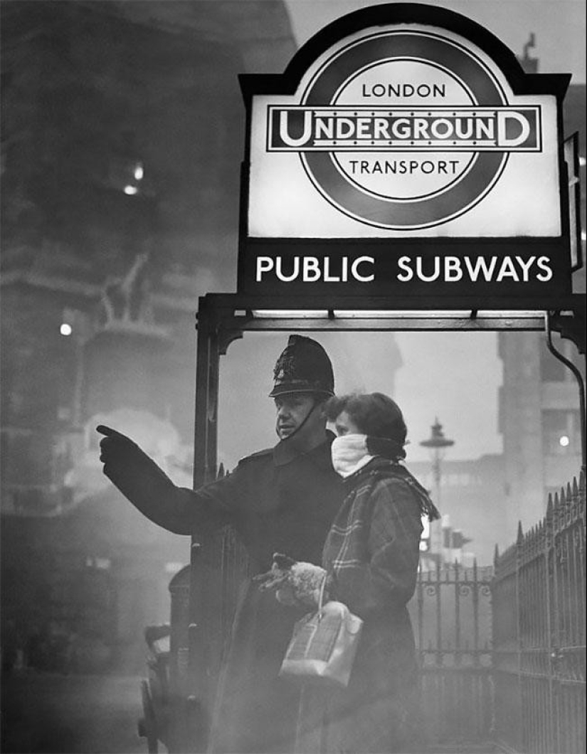 Cómo los londinenses usaban máscaras para escapar del Gran Smog en la década de 1950