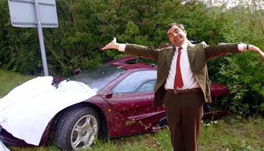 Cómo Mr. Bean vendió su McLaren F1 roto por 12 millones