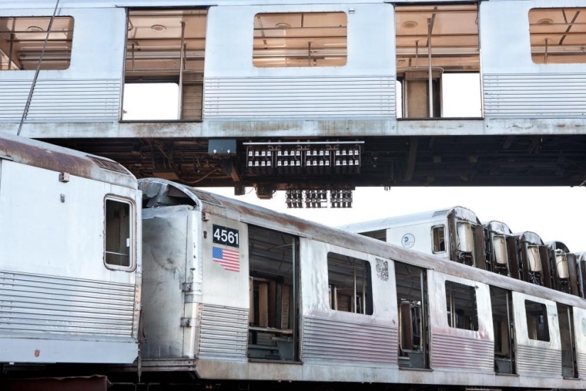 Cómo mueren los vagones del metro de Nueva York