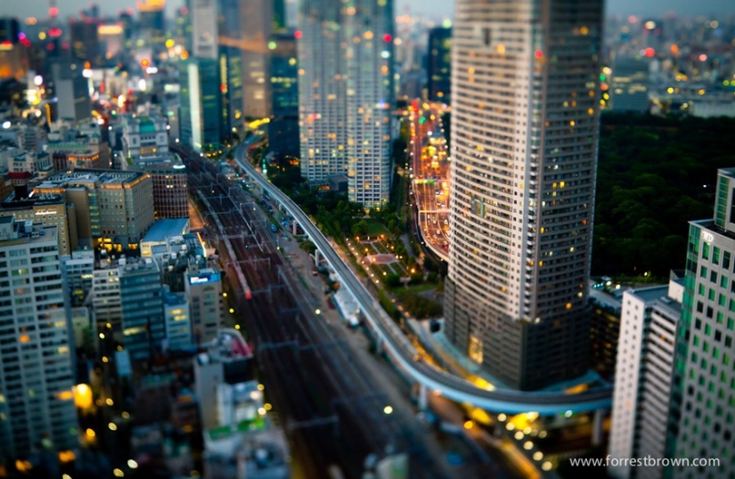Cómo parecerse a la famosa ciudad en tilt-shift fotografías