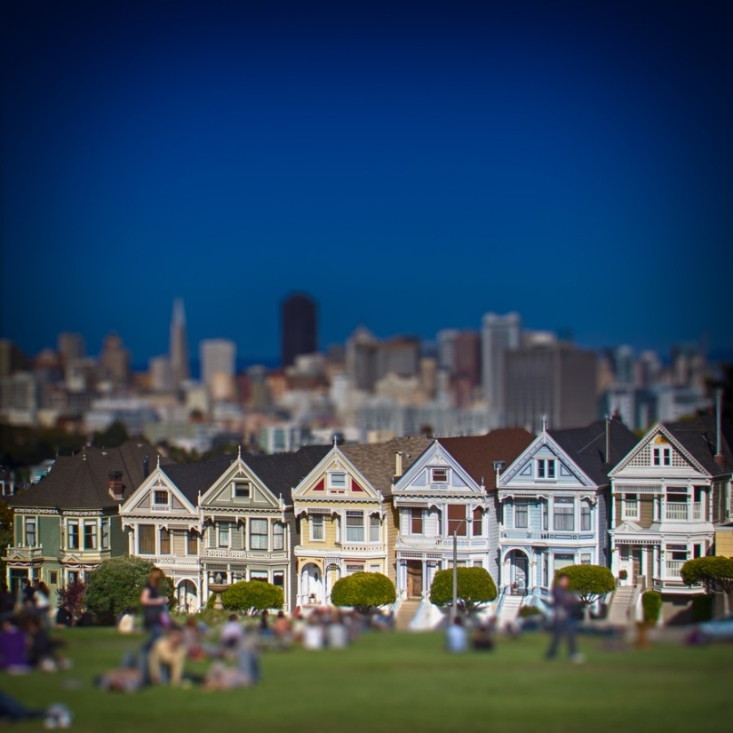 Cómo parecerse a la famosa ciudad en tilt-shift fotografías