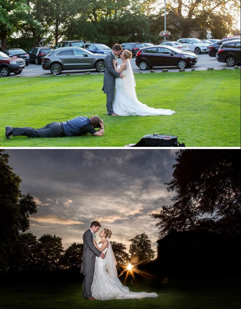 Cómo se crean realmente las fotos de boda