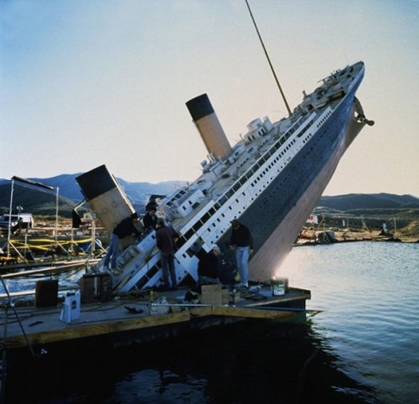 Cómo se filmó el Titanic: fotos raras de la filmación