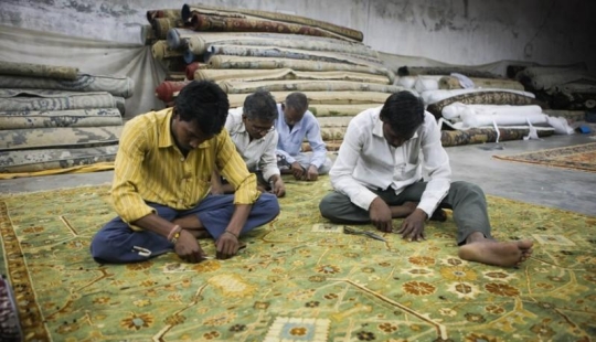 Cómo se hacen las alfombras en la India