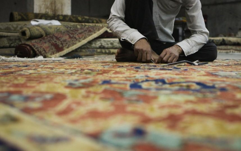 Cómo se hacen las alfombras en la India