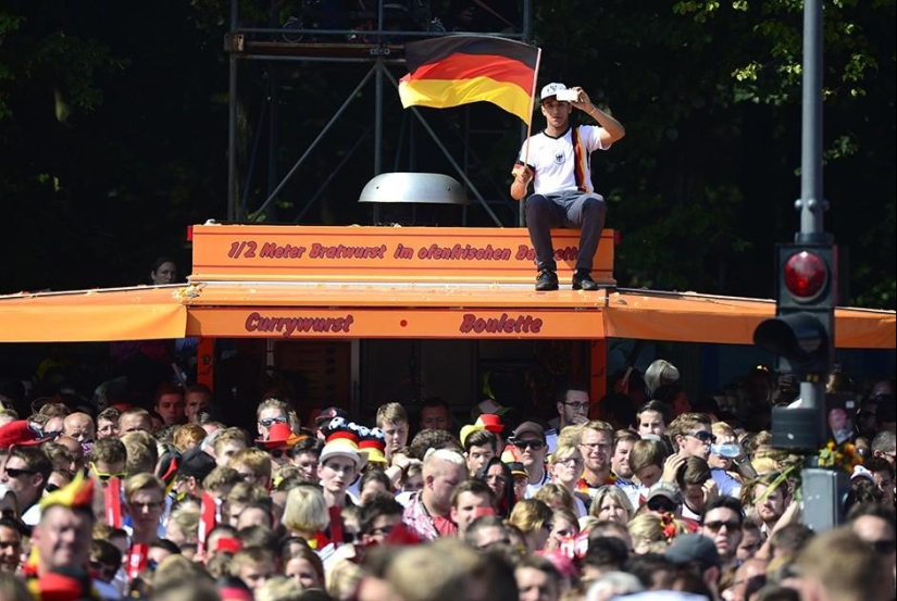 Cómo se recibió en Berlín a los ganadores de la Copa del Mundo 2014