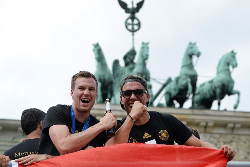 Cómo se recibió en Berlín a los ganadores de la Copa del Mundo 2014