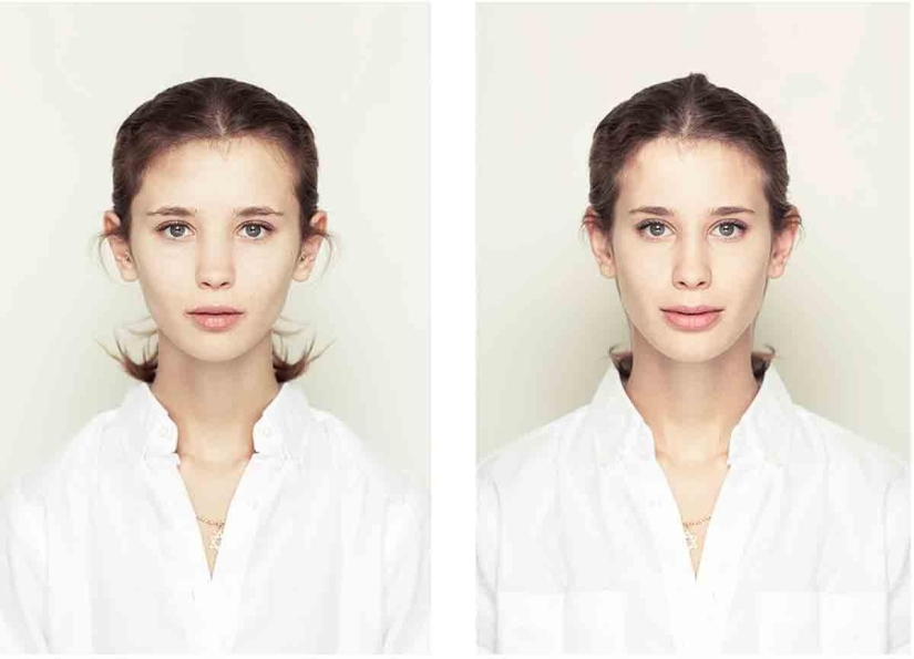 Cómo se ven las caras perfectamente simétricas