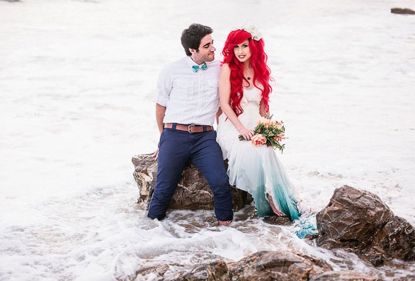 Cómo sería la boda de la sirenita Ariel en la vida real
