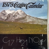 Coca calendar 1979: a monument to the era when the "powder" was almost legal