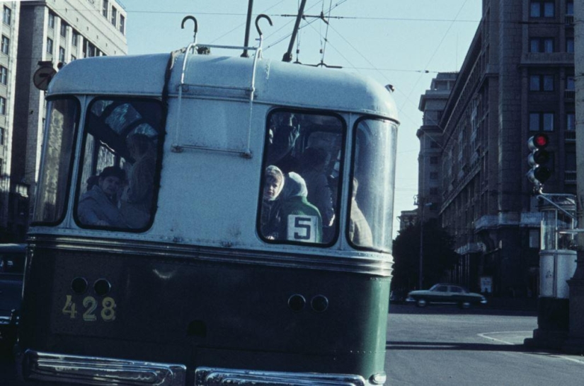 Color photos of summer Moscow in 1961