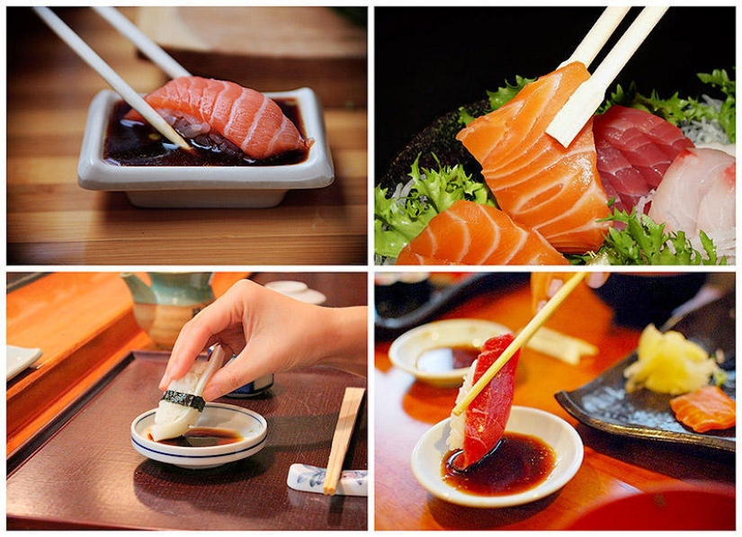 como comer sushi
