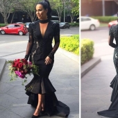 Contrary to tradition: the bride arrived at the wedding in a black dress