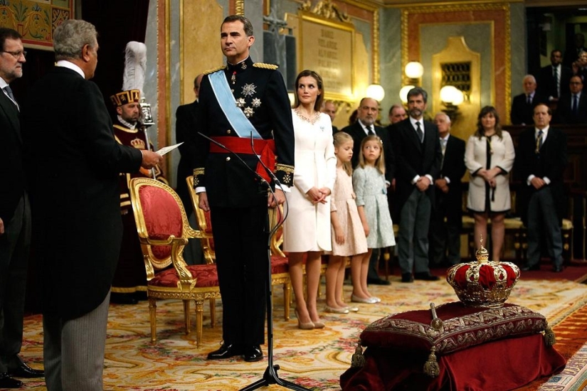 Coronation of the new monarch of Spain