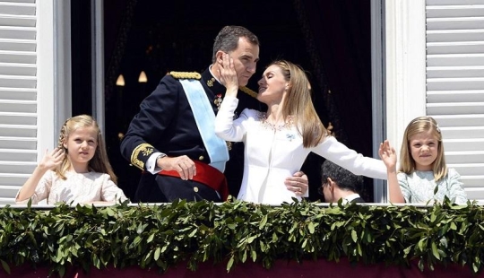 Coronation of the new monarch of Spain