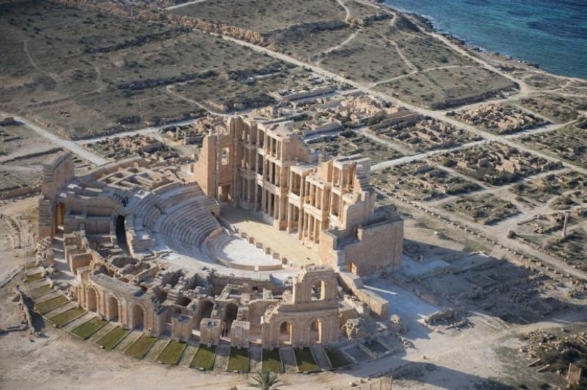 Costa libia desde el aire