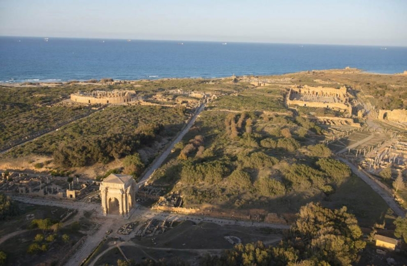 Costa libia desde el aire