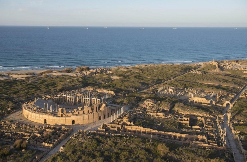 Costa libia desde el aire