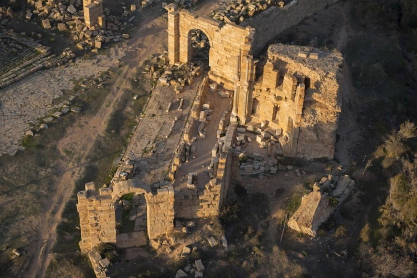 Costa libia desde el aire