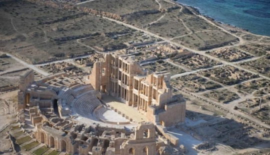 Costa libia desde el aire