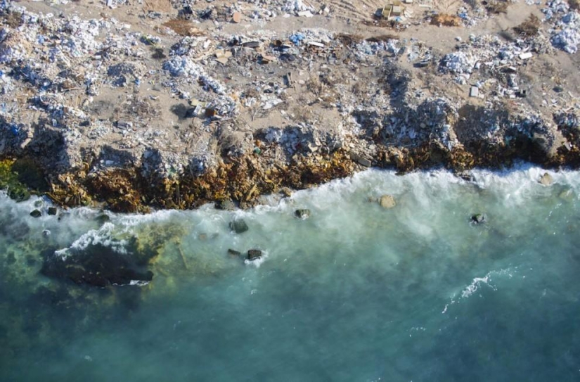 Costa libia desde el aire