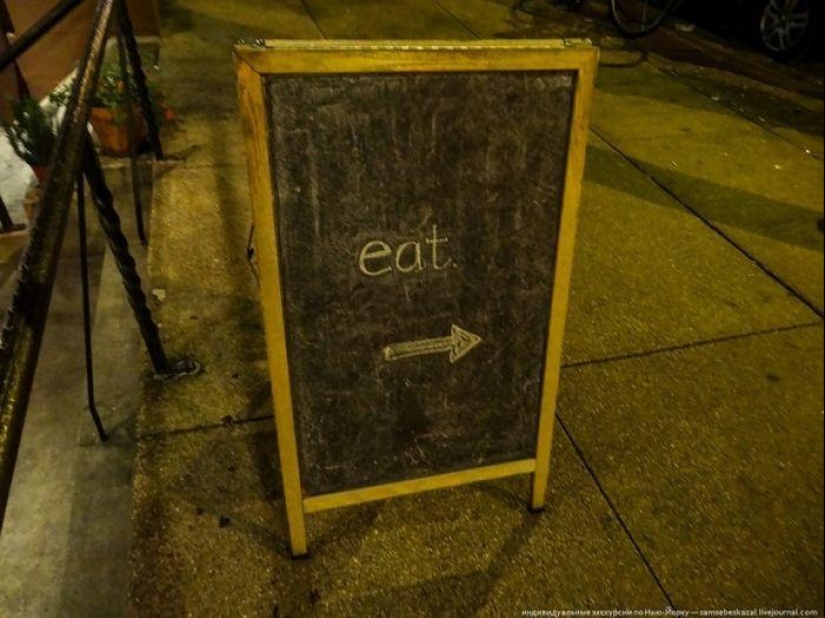 Creative pavement signs